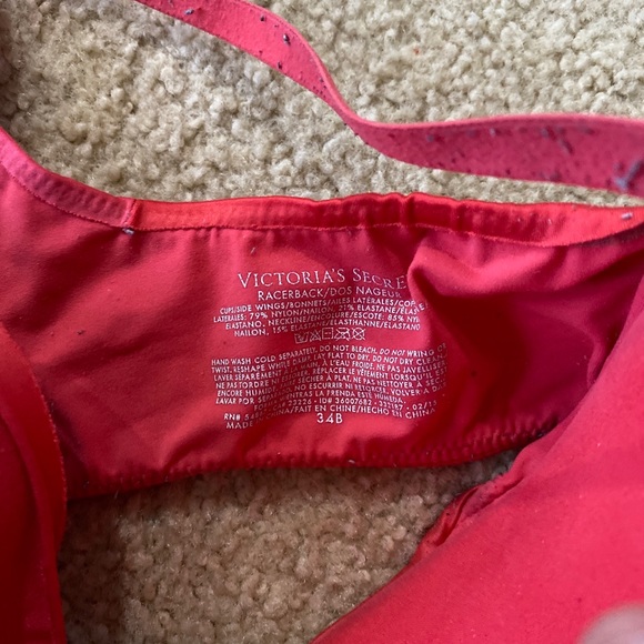 Victoria’s secret padded workout bra watermelon pink - Picture 3 of 3